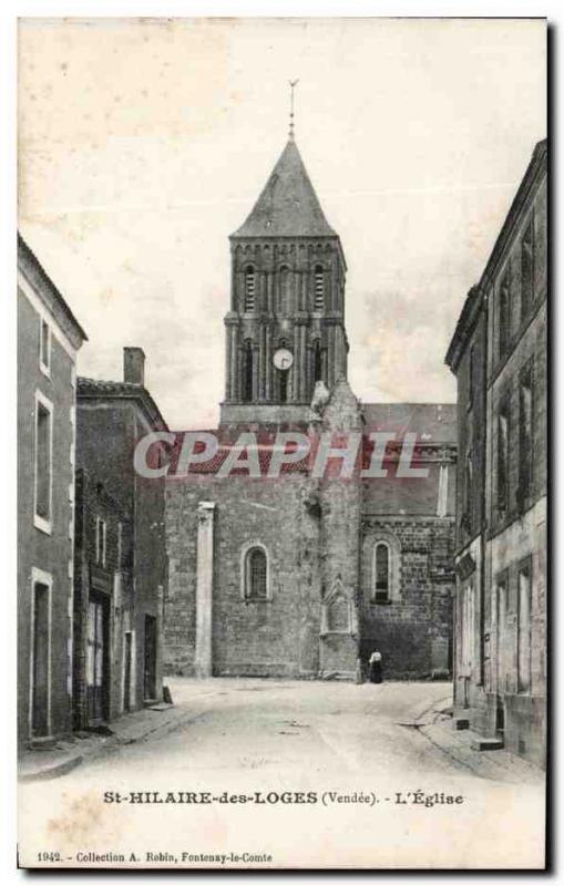 Old Postcard St Hilaire des Loges L & # 39Eglise