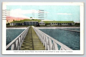 1943  WW2  US Army Co. B. 798 MP Unit  Yacht Club  Gulfport MS  Postcard
