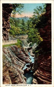 Artist Dream Watkins Glen New York Ny Ct American Art Postcard 