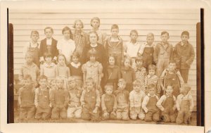 J46/ Lankford College Grove Tennessee Postcard RPPC c1910 School Students 188