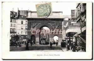 Paris 10 Porte Saint-Martin - Old Postcard