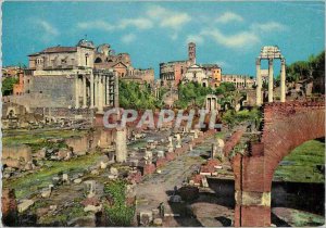 Postcard Modern Rome Roman Forum