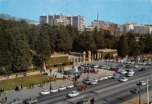 Entrada a los Jardines del Palacio de Pedralbes Barcelona Spain Postal Used U...