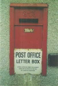 British Postbox Ser. No. 9  Nice modern postcard by Bath Postal Museum