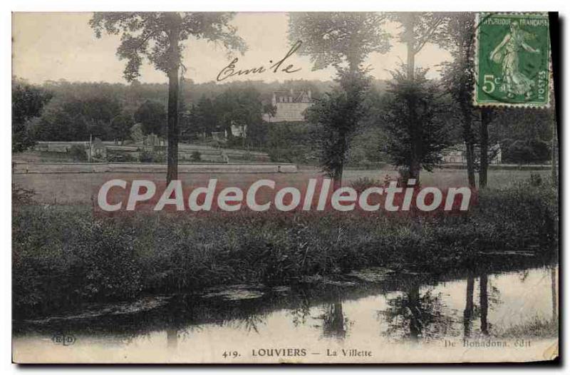 Old Postcard Louviers The villeitte