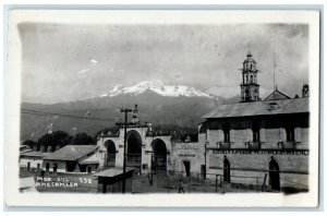 c1920's School Building Amecameca Mexico City Mexico RPPC Photo Postcard