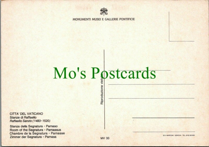 Art Postcard - Citta'Del Vaticano - Stanze Di Raffaello RR11000