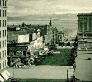 Main Street Looking South Butte Montana MT Vtg Graycraft Postcard Unused UNP S20