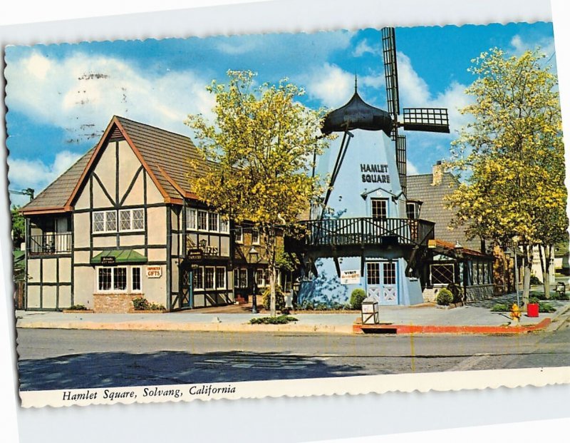 Postcard Hamlet Square, Solvang, California