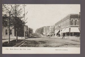 Sac City IOWA 1911 MAIN STREET STORES nr Wall Lake View City Rockwell City IA