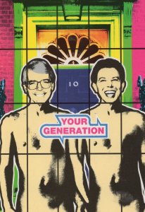 Your Generation John Major Nude Prime Minister Comic Postcard