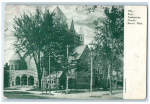 1909 First Presbyterian Church Chapel Exterior Detroit Michigan Vintage Postcard