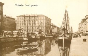 Italy Trieste port harbour large chanel sailboat market