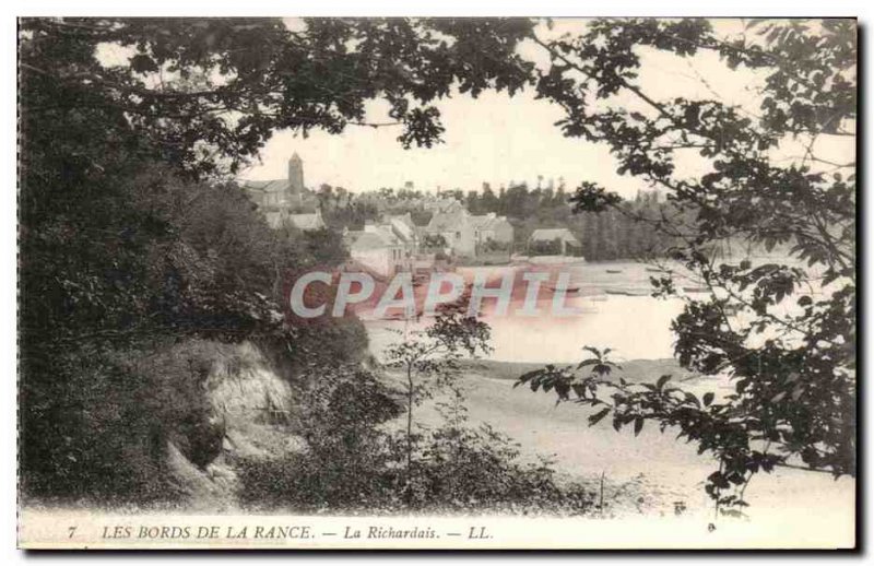 Old Postcard The Banks Of The Rance La Pointe Richardais