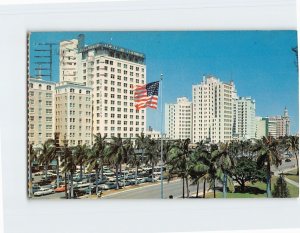 Postcard Biscayne Boulevard, Miami, Florida