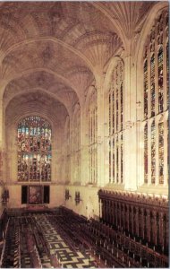 Postcard UK ENG Cambridge - Interior of King's College Chapel