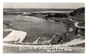 Vintage Postcard 1951 Real Photo Spillway Kingsley Dam Ogallala Nebraska RPPC