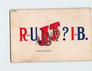 Postcard R-U IT UP? I-B. With Art Print