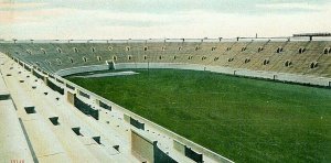 Postcard Early View of Soldier's Field Stadium in Cambridge, MA.      Q6