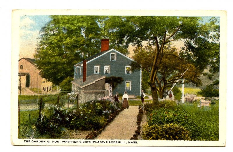 MA - Haverhill. Birthplace of John Greenleaf Whittier, The Garden