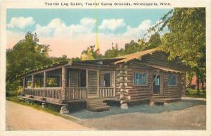 CoMo 1920s Tourist Log Cabin Camp Camp Grounds Minneapolis Minnesota 10211