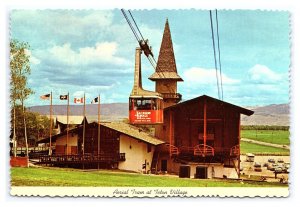 Aerial Tram At Teton Village Wyoming Continental View Postcard Rendevous Mtn.
