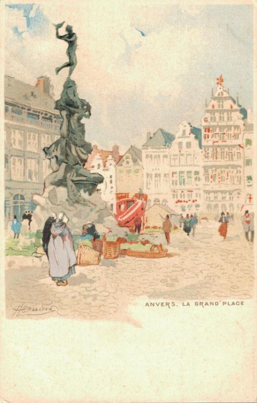 Artist Signed H.CASSIERS Anvers La Grand Place 01.81