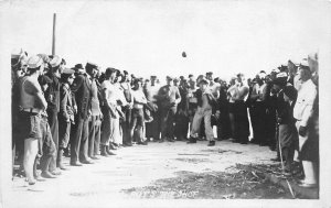 J51/ Sports RPPC Postcard c1910 Shot Put Track and Field 22