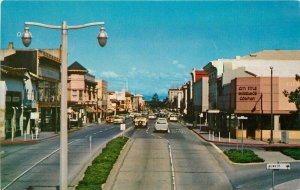 California Palo Alto Automobiles Street Downtown Roberts Postcard 21-12463