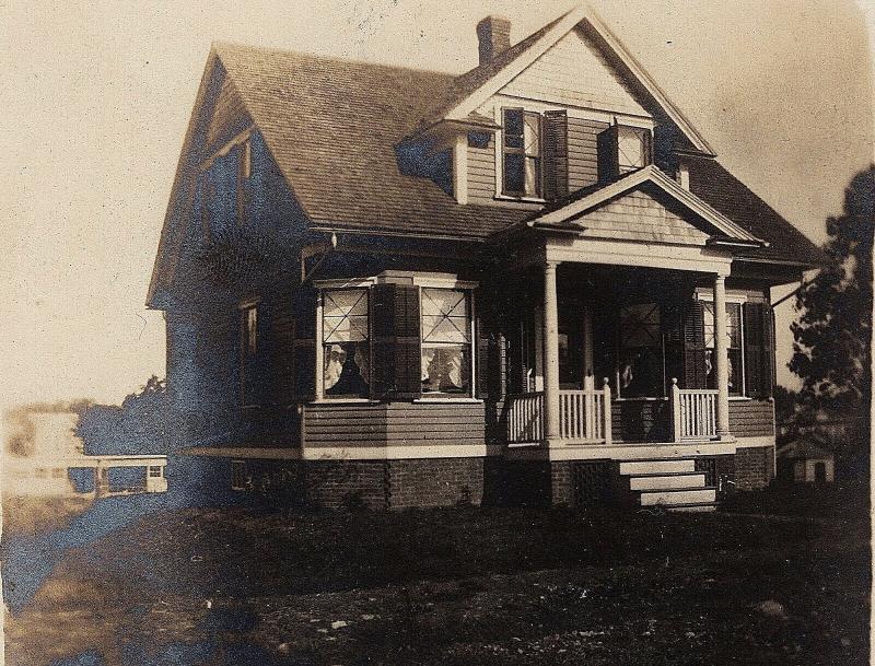 1906 RPPC Natick RI Rhode Island House Dog House Chartley MA Real Photo Postcard