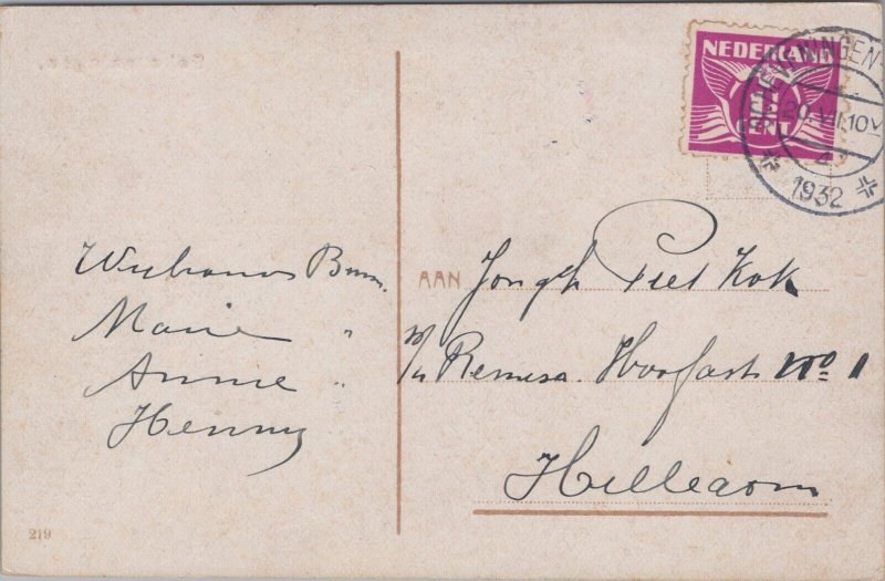 Netherlands Kinderpret Scheveningen Vintage Postcard 09.31