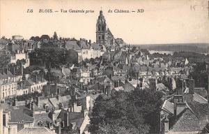 BR72596 vue generale prise du chateau blois france