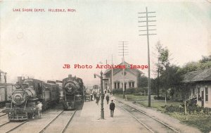 MI, Hillsdale, Michigan, Lake Shore Depot Railroad Station, Trains