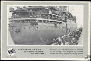 WWII, Allied Troops North African Harbor 1940s Dutch Ed