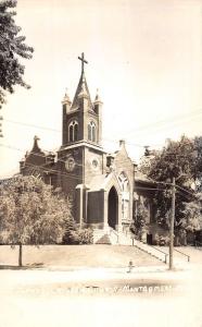 Montgomery Minnesota St Johns Lutheran Church Real Photo Antique Postcard K97836