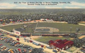 Sarasota Florida Boston Red Sox Spring Training Baseball Postcard AA61096 