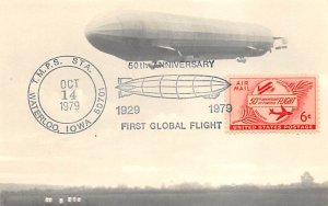 50th Anniversary First Global Flight Waterloo, Iowa USA Zeppelin 1979 