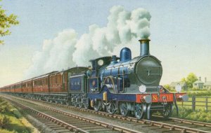 GER Norfolk Coast Express Hauled by Oil Burning 1960s Train Postcard