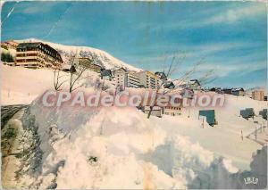 Postcard Modern Alpe d'Huez (1850m) at Dauphine Sun Balcony