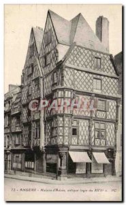 Old Postcard Angers House D & # 39Adam ancient home of the 17th