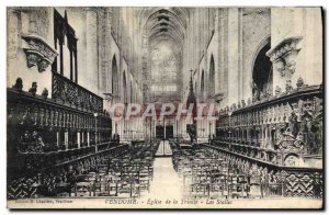 Old Postcard Vendome Church De La Trinite The Stalls