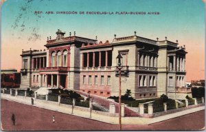 Argentina Buenos Aires Direccion De Escuelas La Plata Vintage Postcard C130