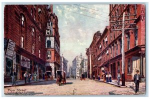 c1905 Pryor Street Horse Carriage Atlanta Georgia GA Oilette Tuck's Postcard