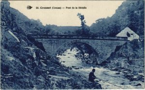 CPA CROZANT Pont de la Sedelle (1143701)