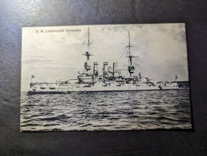 Mint Germany Ship Naval Postcard SM Linieschiff Schlesien