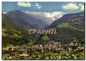 Modern Postcard Allevard Les Bains Vue Generale And Glacier From Gleyzin