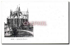 Old Postcard Mons Eglise Ste Waudru