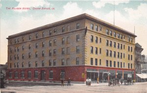 The Allison Hotel Cedar Rapids Iowa 1910c postcard