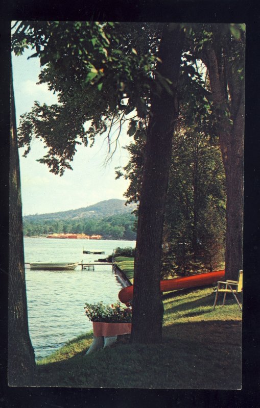 Jackson, New York/NY Postcard, Hedges Lake, Rowboat At Dock