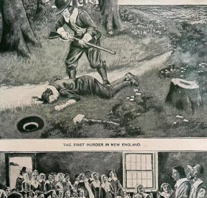 First Murder In New England Trial 1899 Victorian American History Ephemera DWZ2